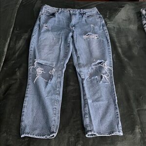 Distressed Light Blue Pacsun Mom Jeans